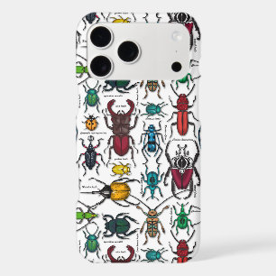Beetles on white iPhone 17 pro max case