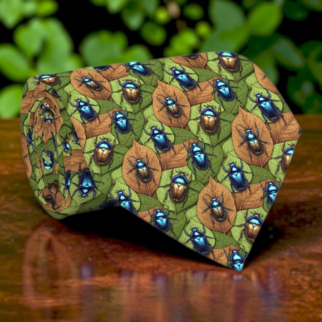 Beetles Pattern Custom Necktie (Creator Uploaded)