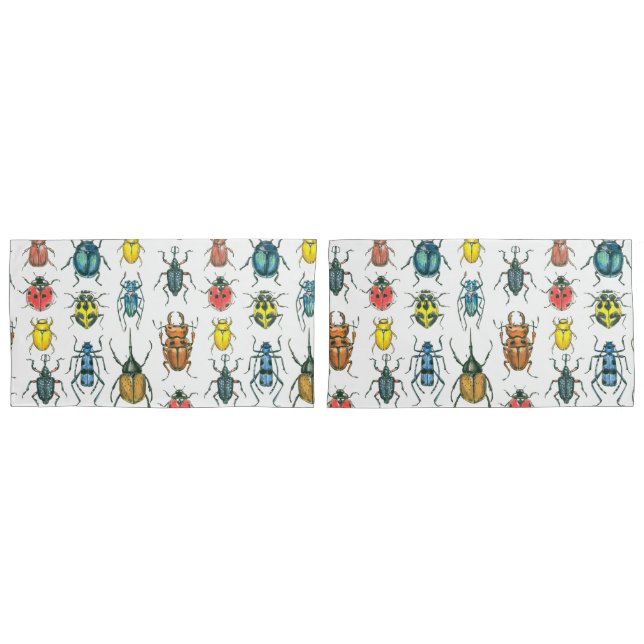 Beetles Pillow Case (Front-Set)