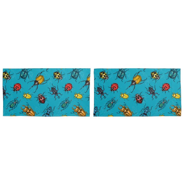 Beetles Pillow Case (Front-Set)