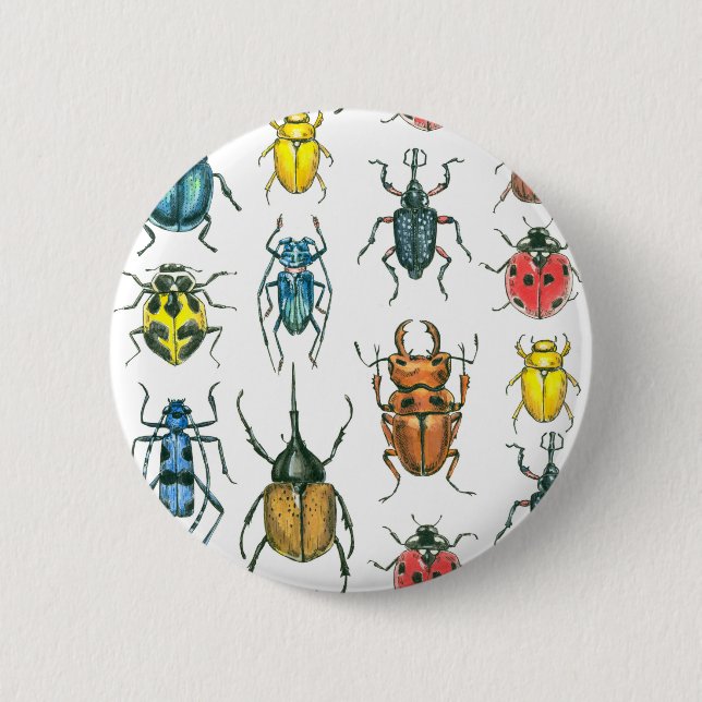Beetles Pinback Button (Front)