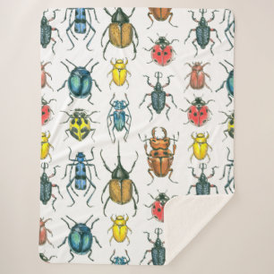 Beetles Sherpa Blanket