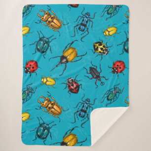 Beetles Sherpa Blanket