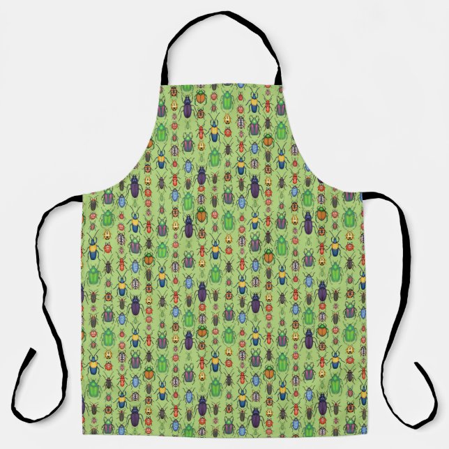 beetles variety on green apron (Front)
