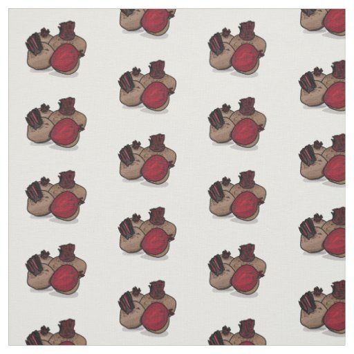 Beetroot cartoon illustration fabric