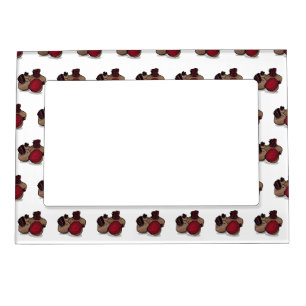 Beetroot cartoon illustration magnetic frame