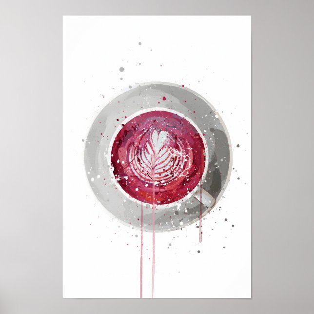 Beetroot Latte Poster (Front)