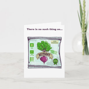 Beetroot seeds packet vegetables card
