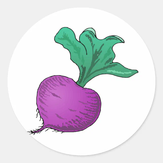 Beets Classic Round Sticker | Zazzle