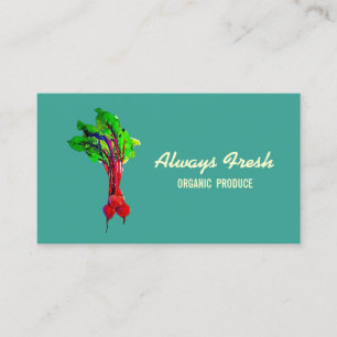 Beets Vegetable Business Card