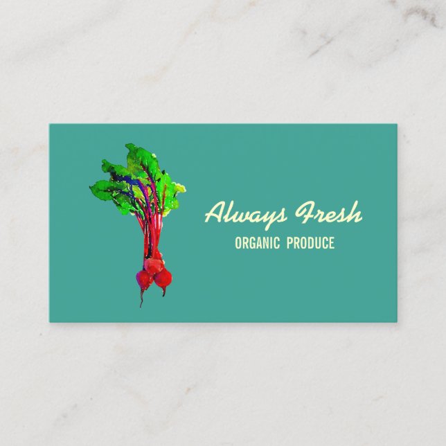 Beets Vegetable Business Card (Front)