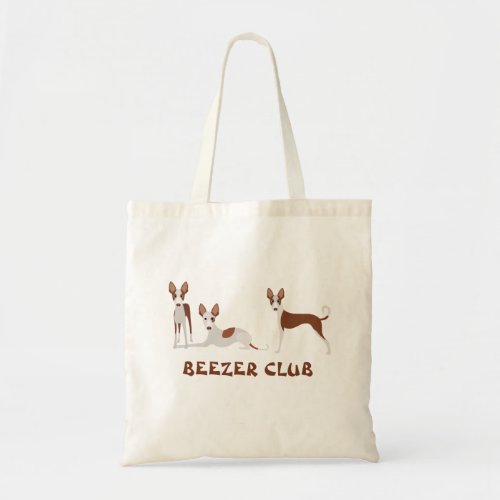Beezer Club Ibizan Hound Podenco Tote Bag