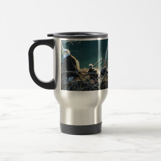 BEF Bald Eagle Family Travel Mug (Left)