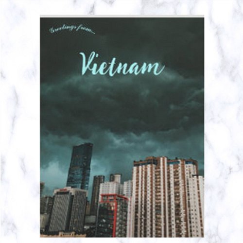 Before A Thunderstorm in Hanoi Vietnam Postcard