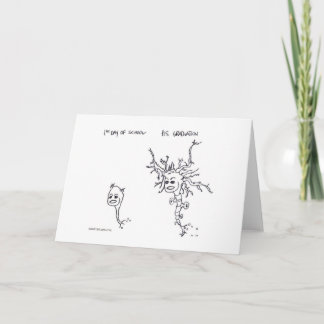 Before & After: First Day of School to Graduation Card