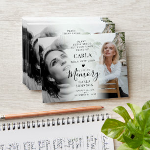 Before & After Photo Memorial Seed Packet  Envelope