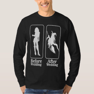 Before After The Wedding Bride Stag Party T-Shirt