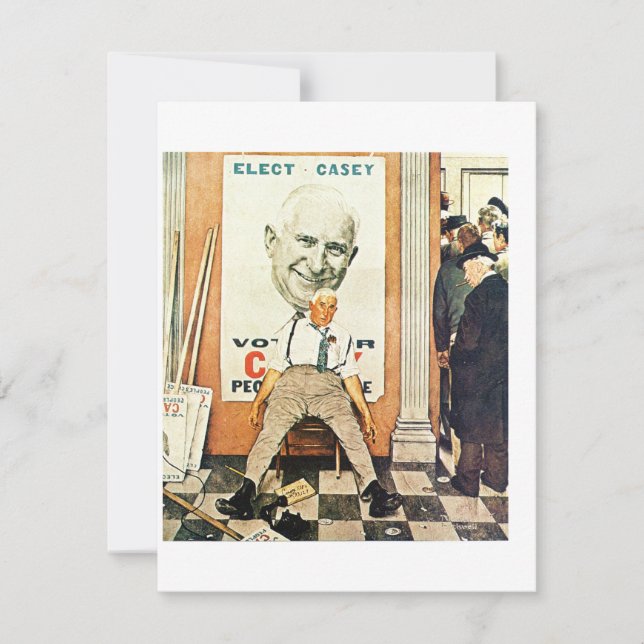  Before And After 1958 Norman Rockwell  Holiday Card (Front)