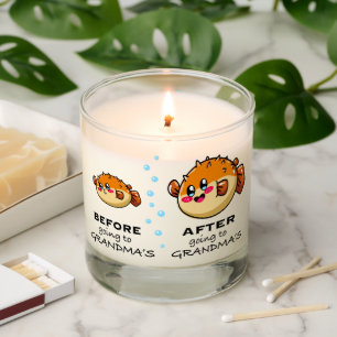 Before and After Going To Grandma Funny Nana Scented Candle