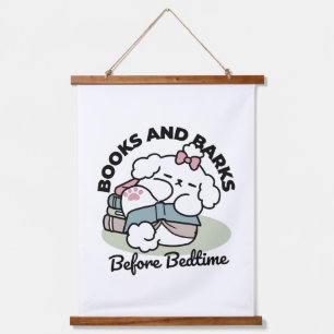 Before Bedtime with My Pup – Book and Dog Lover Hanging Tapestry