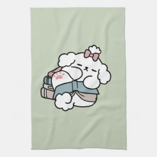Before Bedtime with My Pup – Book and Dog Lover Kitchen Towel