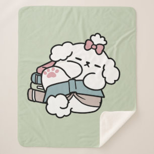 Before Bedtime with My Pup – Book and Dog Lover  Sherpa Blanket