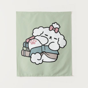 Before Bedtime with My Pup – Book and Dog Lover Tapestry