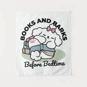 Before Bedtime with My Pup – Book and Dog Lover Tapestry