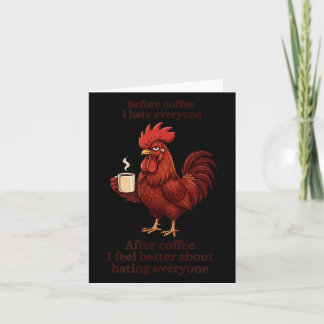 Before Coffee After Coffee Funny S Humor Mens Card