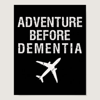 Before Dementia Fun Plane Travel Retirement  Poster