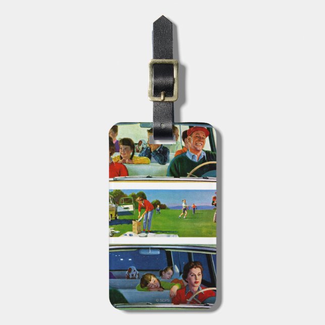 Before, During & After Picnic Luggage Tag (Front Vertical)