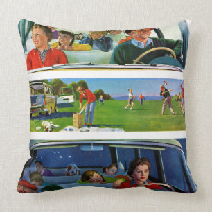 Before, During & After Picnic Throw Pillow