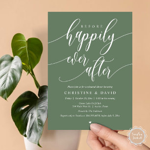 Before Happily Ever After, Rehearsal Dinner Invitation