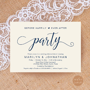 Before Happily Ever After Rehearsal Dinner Party Invitation