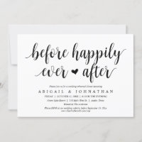 Before Happily Ever After Wedding Rehearsal Dinner