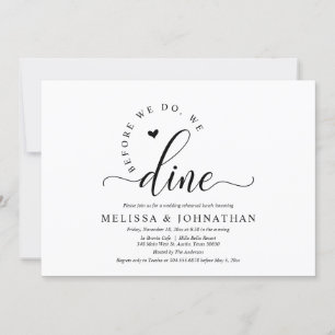 Before Happily Ever After Wedding Rehearsal Dinner Invitation
