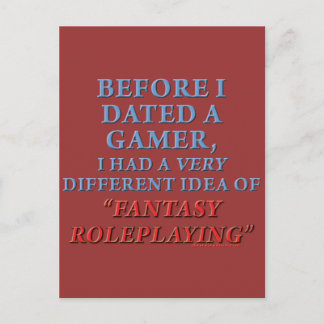 Before I Dated a Gamer Postcard