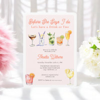 Before I do Watercolor Cocktails Bridal Shower