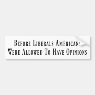 Before Liberals Bumper Sticker