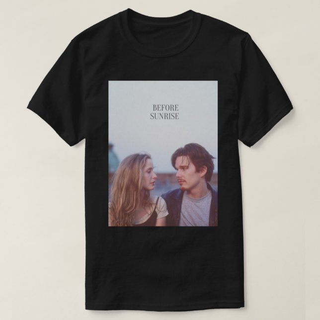 Before Sunrise Poster T-Shirt (Design Front)