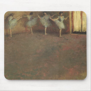 Before the Ballet by Edgar Degas, Vintage Fine Art Mouse Pad