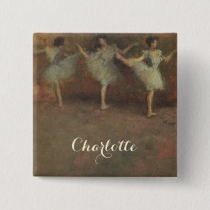 Before the Ballet by Edgar Degas, Vintage Fine Art Pinback Button