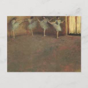 Before the Ballet by Edgar Degas, Vintage Fine Art Postcard