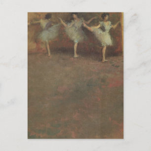 Before the Ballet by Edgar Degas, Vintage Fine Art Postcard
