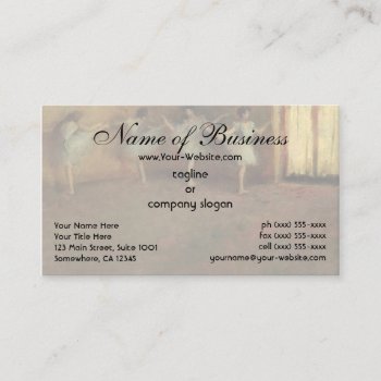 Before The Ballet (detail) By Edgar Degas Business Card by MasterpieceCafe at Zazzle