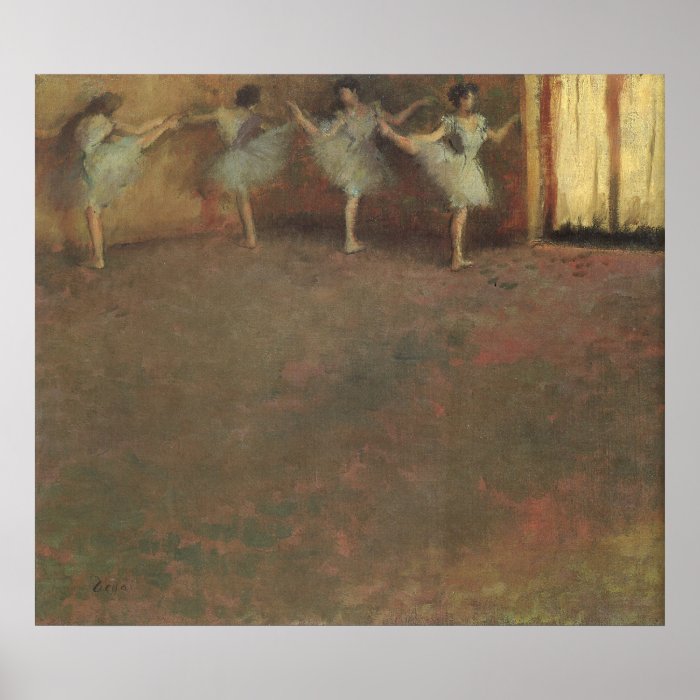 Before the Ballet (detail) by Edgar Degas Posters