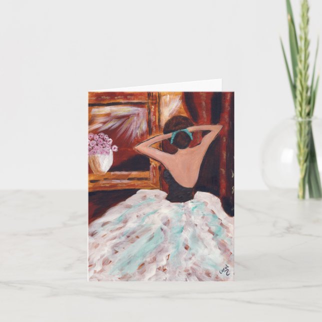 Before the Ballet Letterpress Thank You Card (Front)