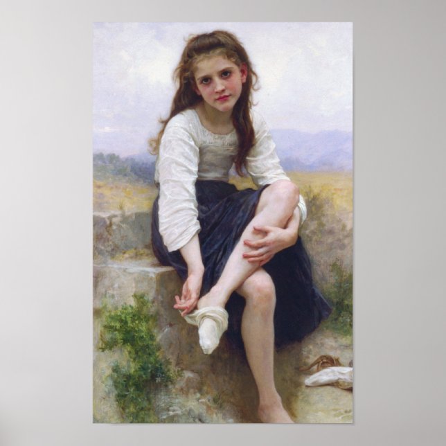 Before The Bath by William Bougereau Poster (Front)