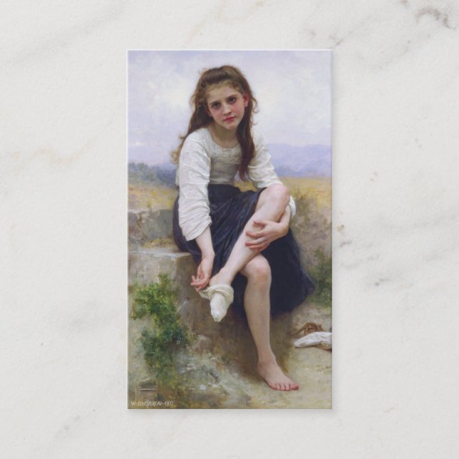 Before the Bath - John William Waterhouse Business Card (Front)