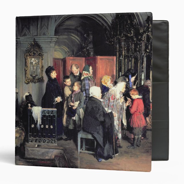 Before the Confession, 1877 Binder (Front/Inside)